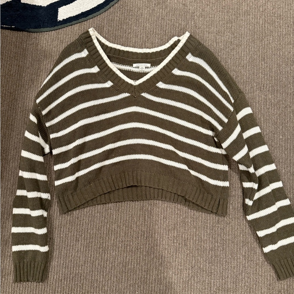 American Eagle striped sweater - large